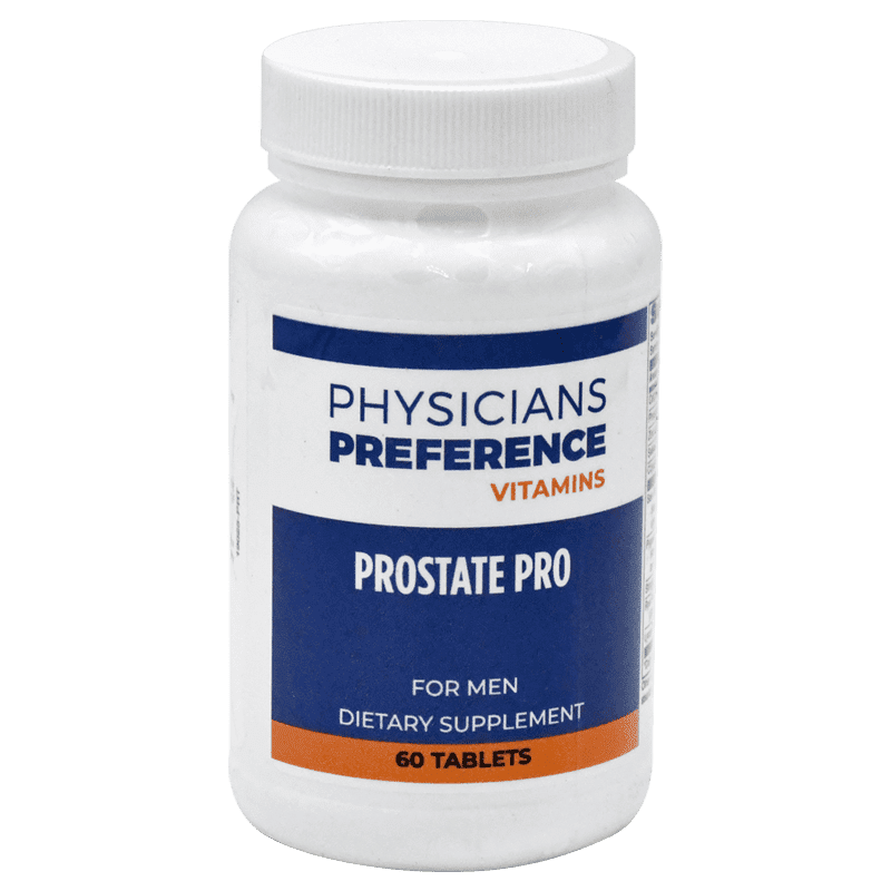 A bottle of prostate pro tablets