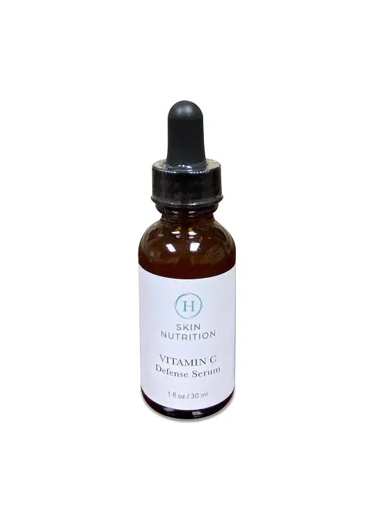 A bottle of vitamin c serum