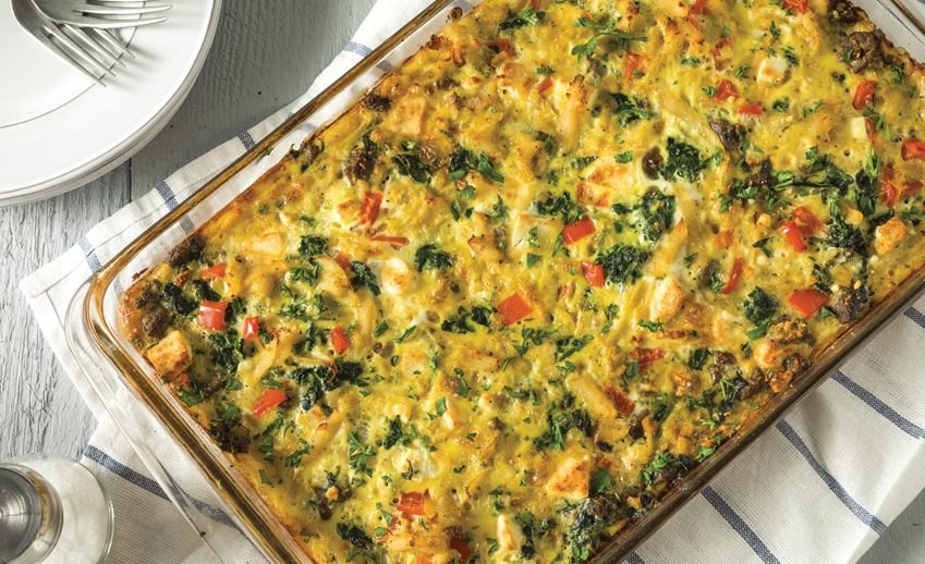 Yeast-Free Turkey Sausage Breakfast Casserole