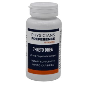 A bottle of 7-keto dhea supplement