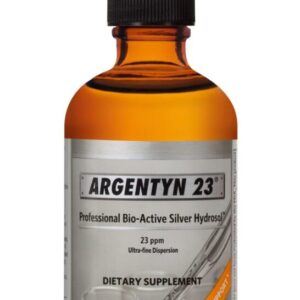 A bottle of argentyn 2 3 is shown.