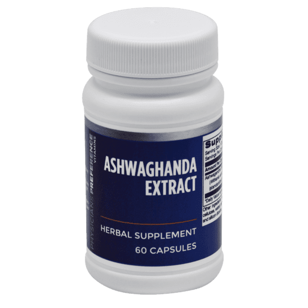 A bottle of ashwaganda extract