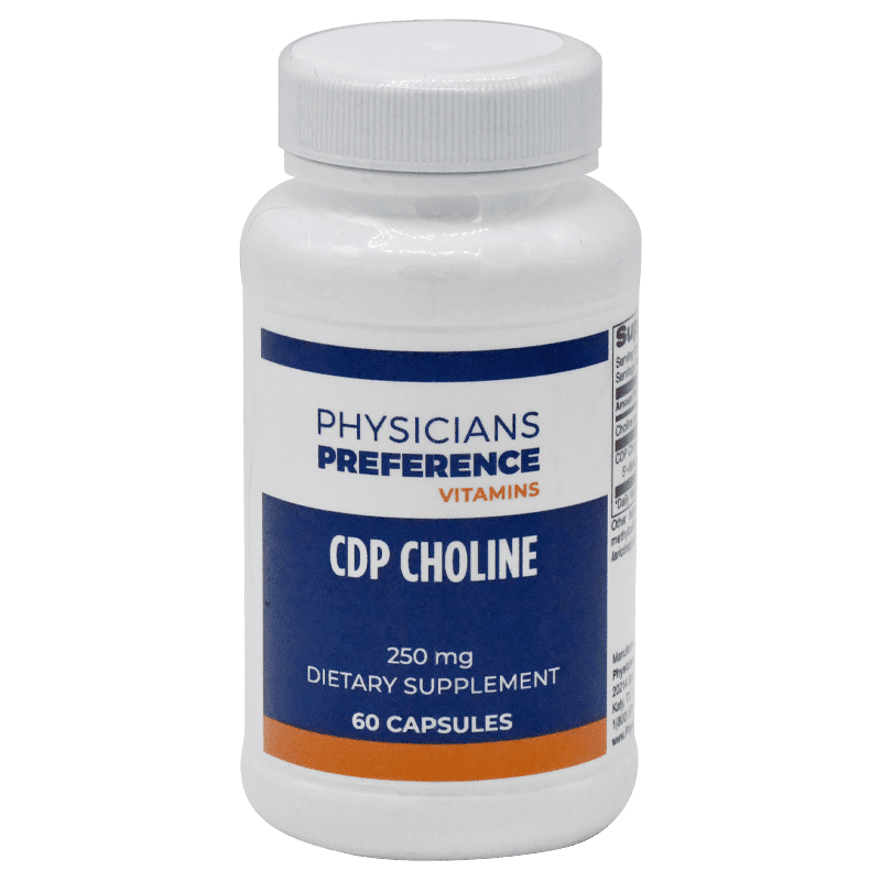 CDP Choline 250 mg 60 Capsules Physicians Preference Vitamins