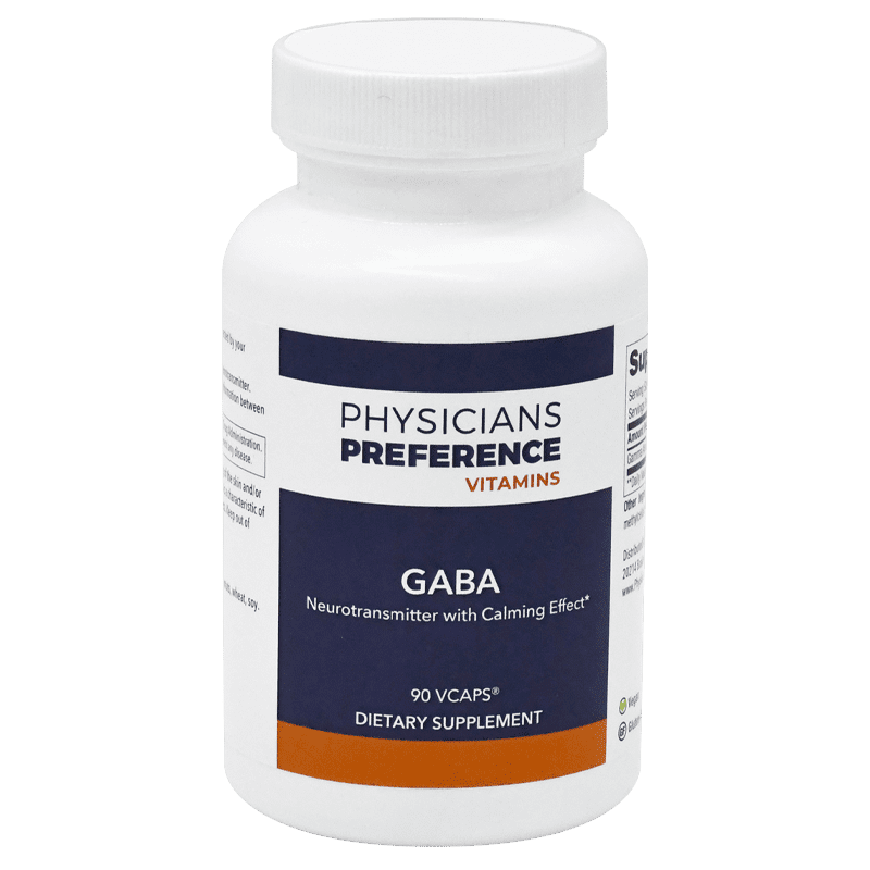 GABA 500 mg 60 Capsules Physicians Preference Vitamins