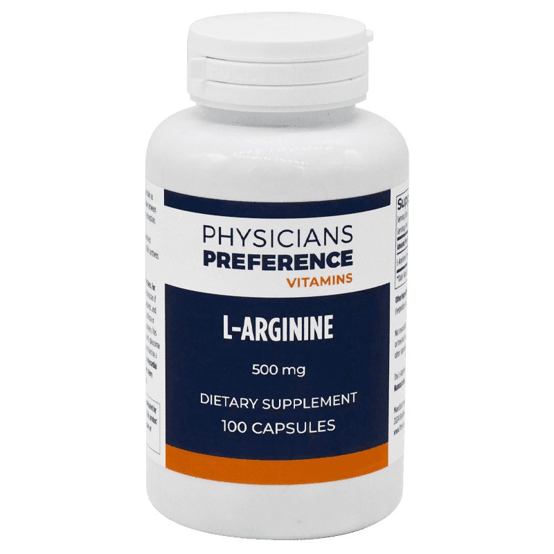 LArginine 500 mg 100 Capsules Physicians Preference Vitamins