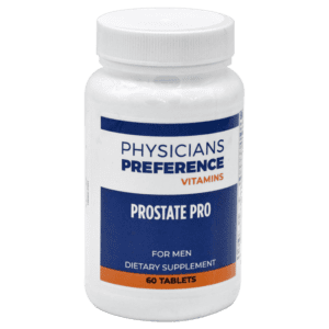 A bottle of prostate pro tablets