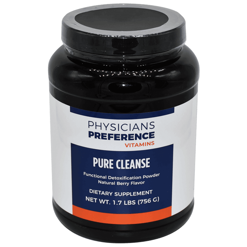 A bottle of pure cleanse supplement