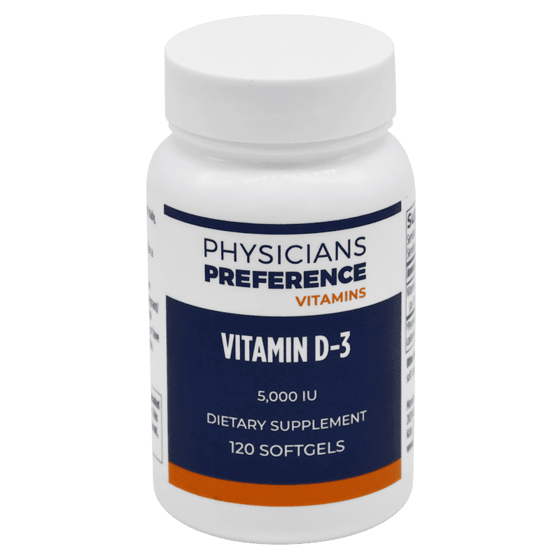 Vitamin D3 5,000 iu 120 Softgels Physicians Preference Vitamins