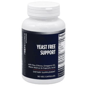 A bottle of yeast free support
