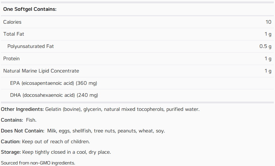Omega Complete Fish Oil 120 Softgels - Image 3