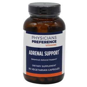 A bottle of adrenal support supplement