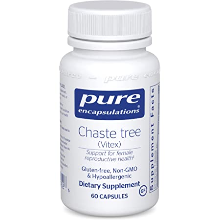 A bottle of pure encapsulations chaste tree ( vilex )
