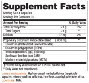 Colostrum Complete 500 mg 120 Capsules