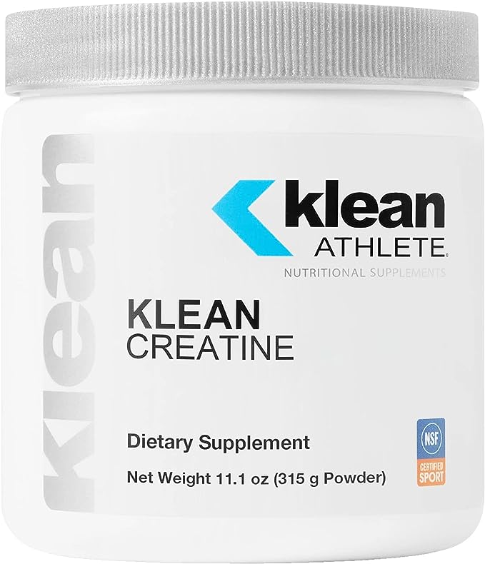 A container of klean creatine is shown.