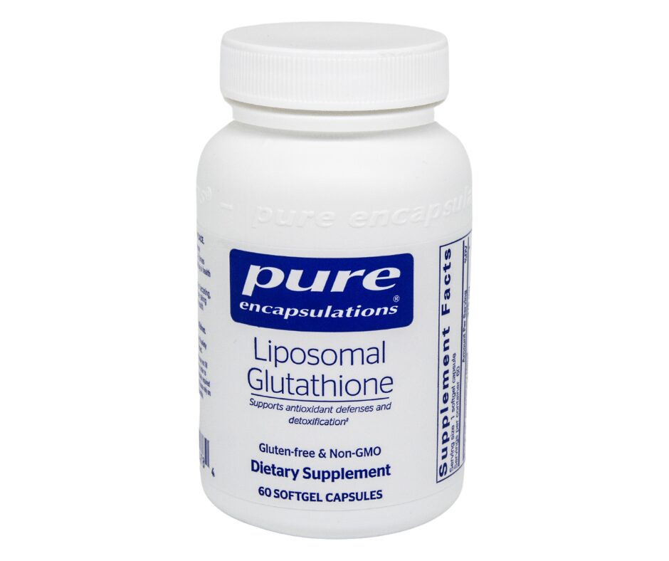 A bottle of liposomal glutathione