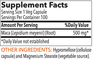 A supplement facts label for an individual.