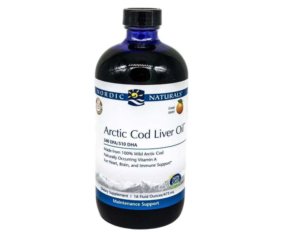 A bottle of arctic cod liver oil.