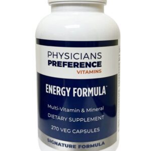 A bottle of energy formula is shown.