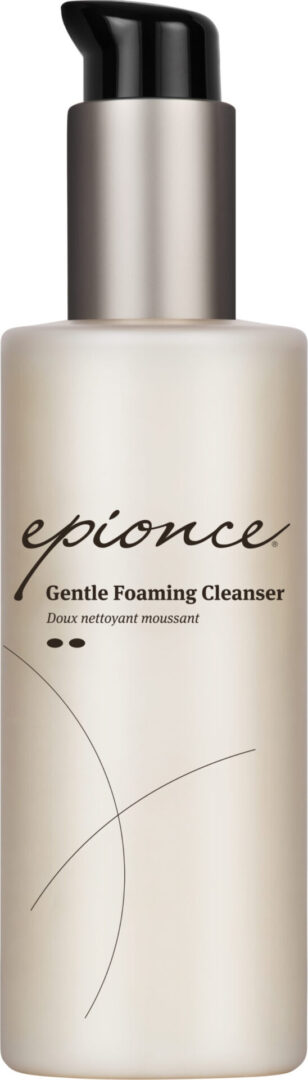 A bottle of epionce gentle foaming cleanser.