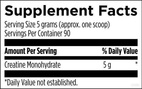 Creatine Monohydrate Powder 16 oz - Image 2