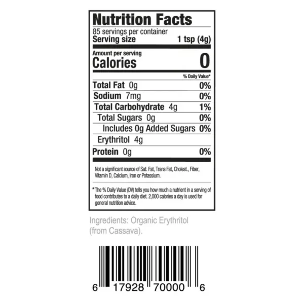 Organic Erythritol Sweetener 12oz - Baking Sugar Alternative - Image 3