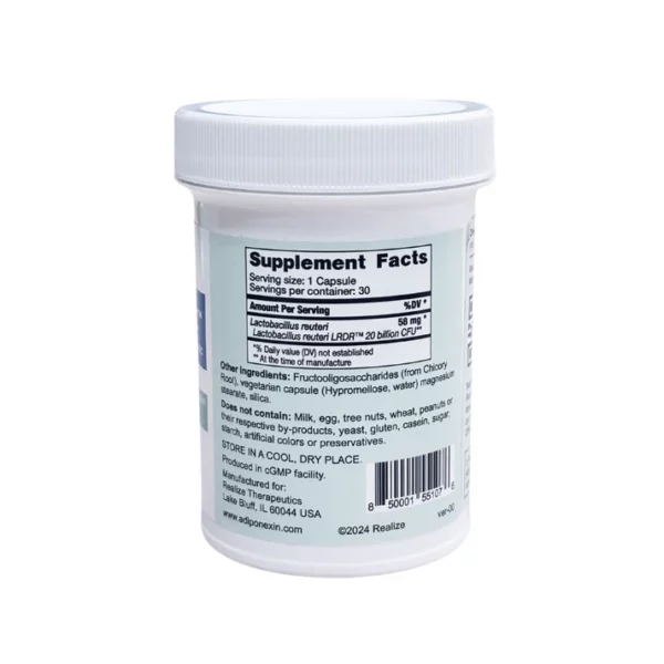 ReuteriBiotic 20B CFU Probiotic 30 Capsules - Image 2
