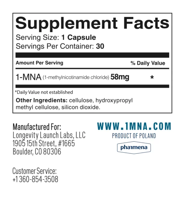 Endotelio 1-MNA 30 Capsules - Image 2