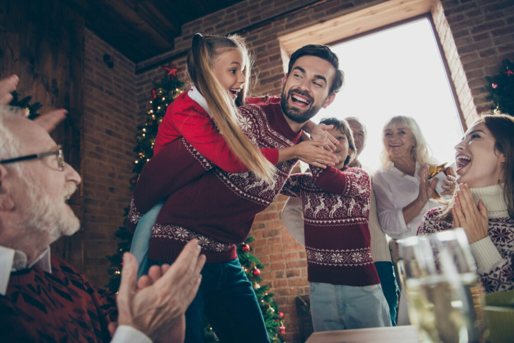 Family fun and chaos on holiday Christmas
