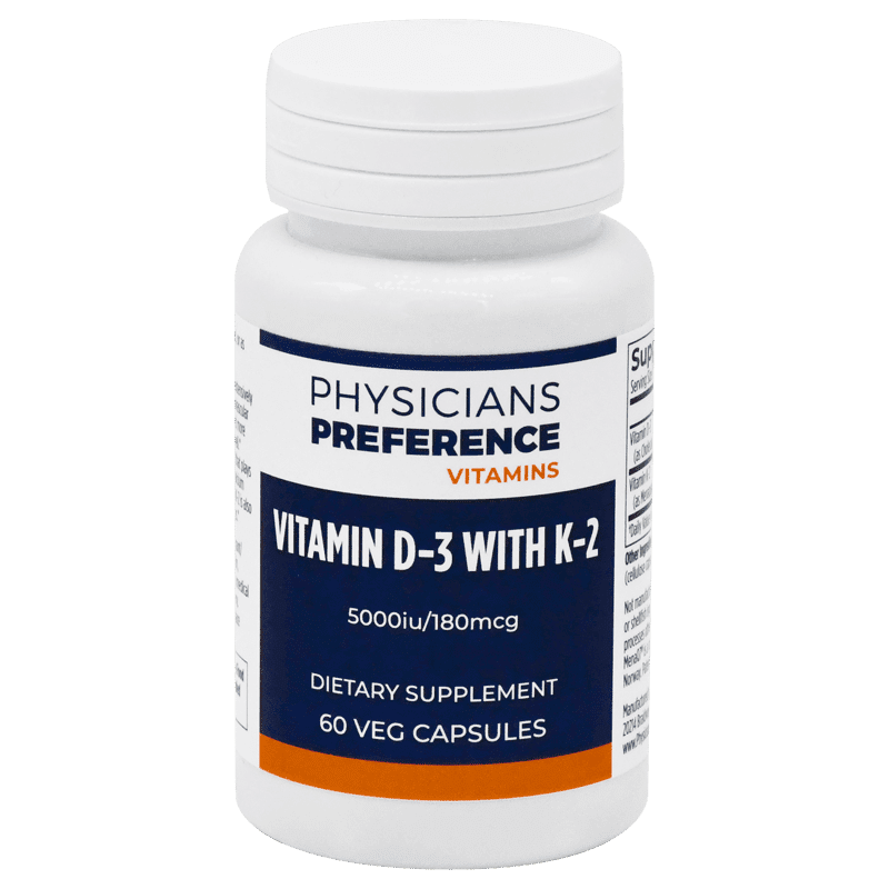 Vitamin D3 with K2 5000 iu/ 200 mcg 60 Softgels