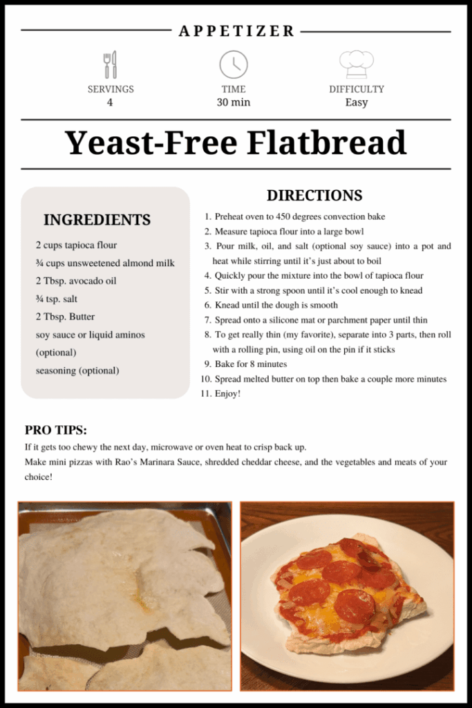 Yeast-Free Flatbread Recipe & Mini Pizza