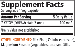 7-Keto DHEA 100 mg 60 Capsules