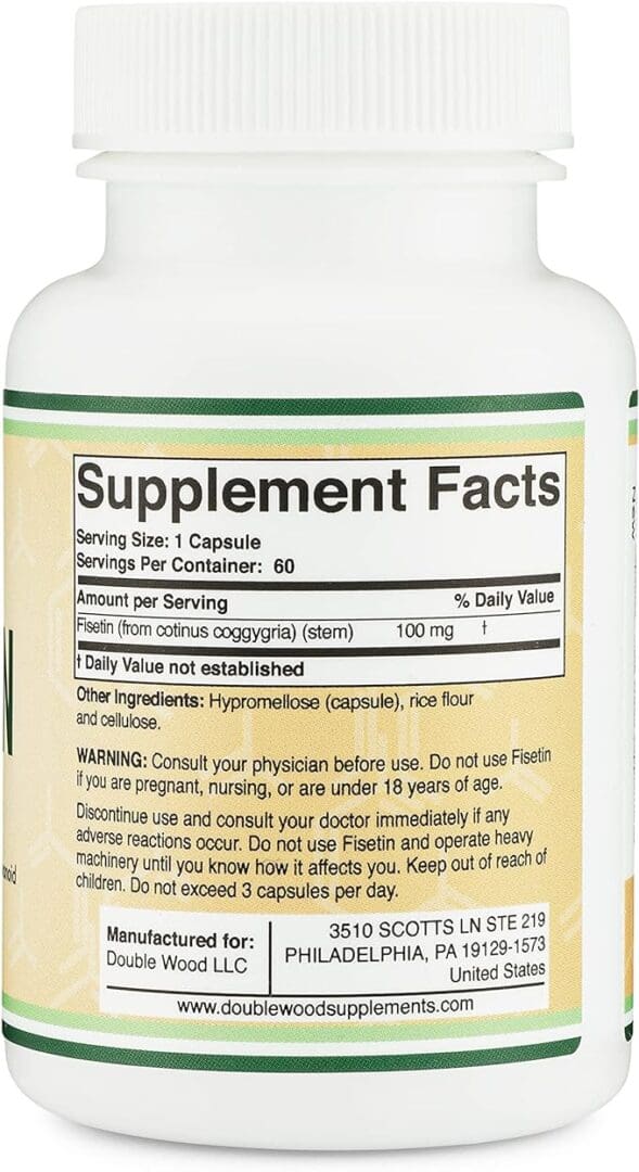 Fisetin 100 mg 60 Capsules
