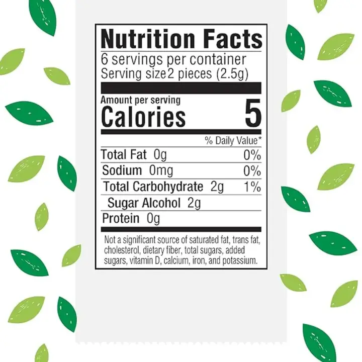 Hum Sugar-Free Gum - Natural Spearmint Flavor - 12 Pieces