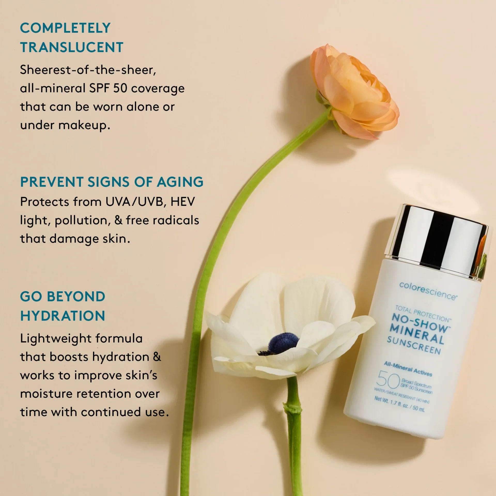 Sunforgettable Total Protection No Show Mineral Sunscreen 2.6 oz
