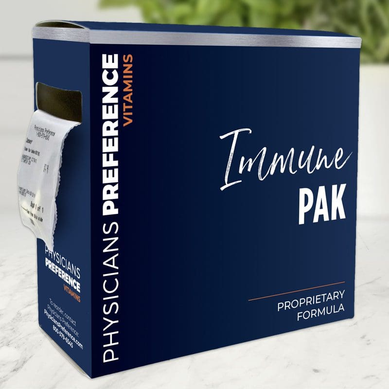 Immune Pak with Vitamins A, B, C, D, Zinc and Probiotics - Front