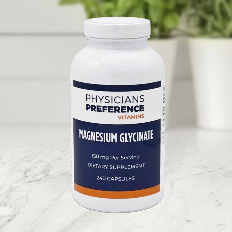 Magnesium Glycinate 150 mg 240 Capsules - Front