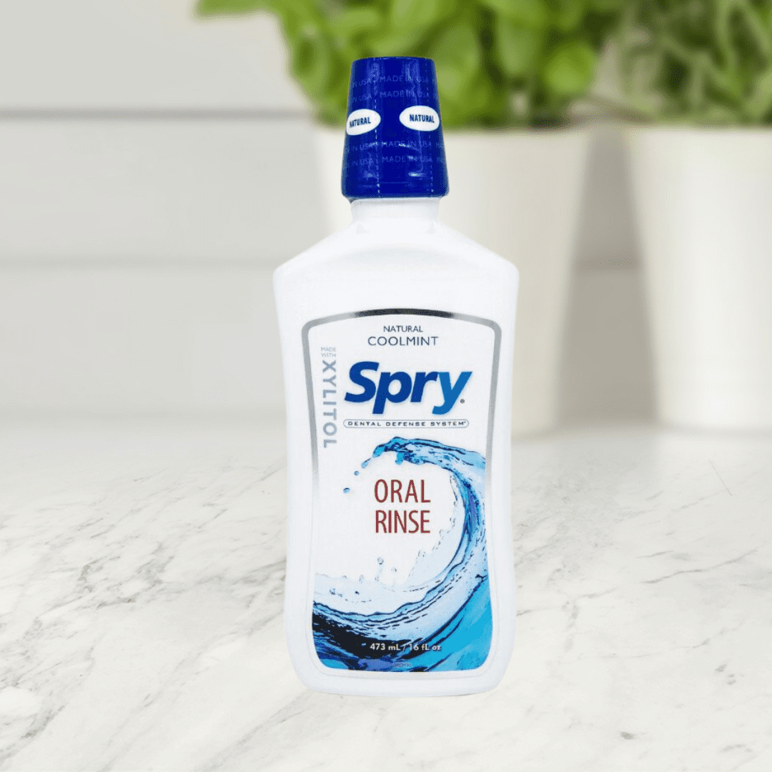 Spry Oral Rinse 16 oz Coolmint - Front