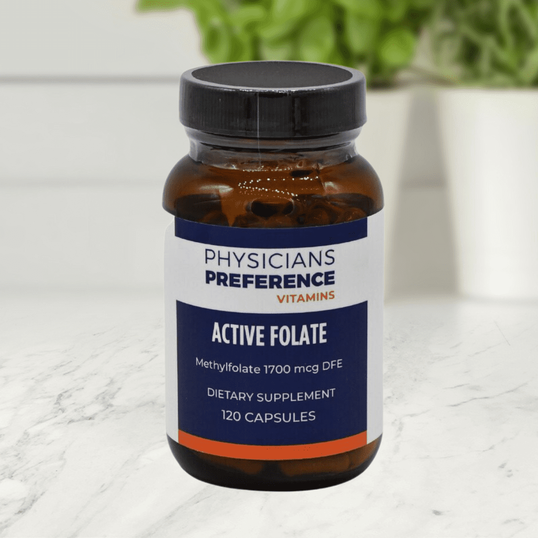 Active Folate 1000 mcg 120 Capsules - Front