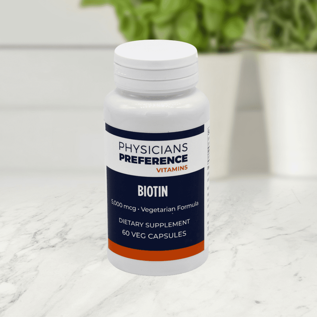 Biotin 5000 mcg 60 Capsules - Front