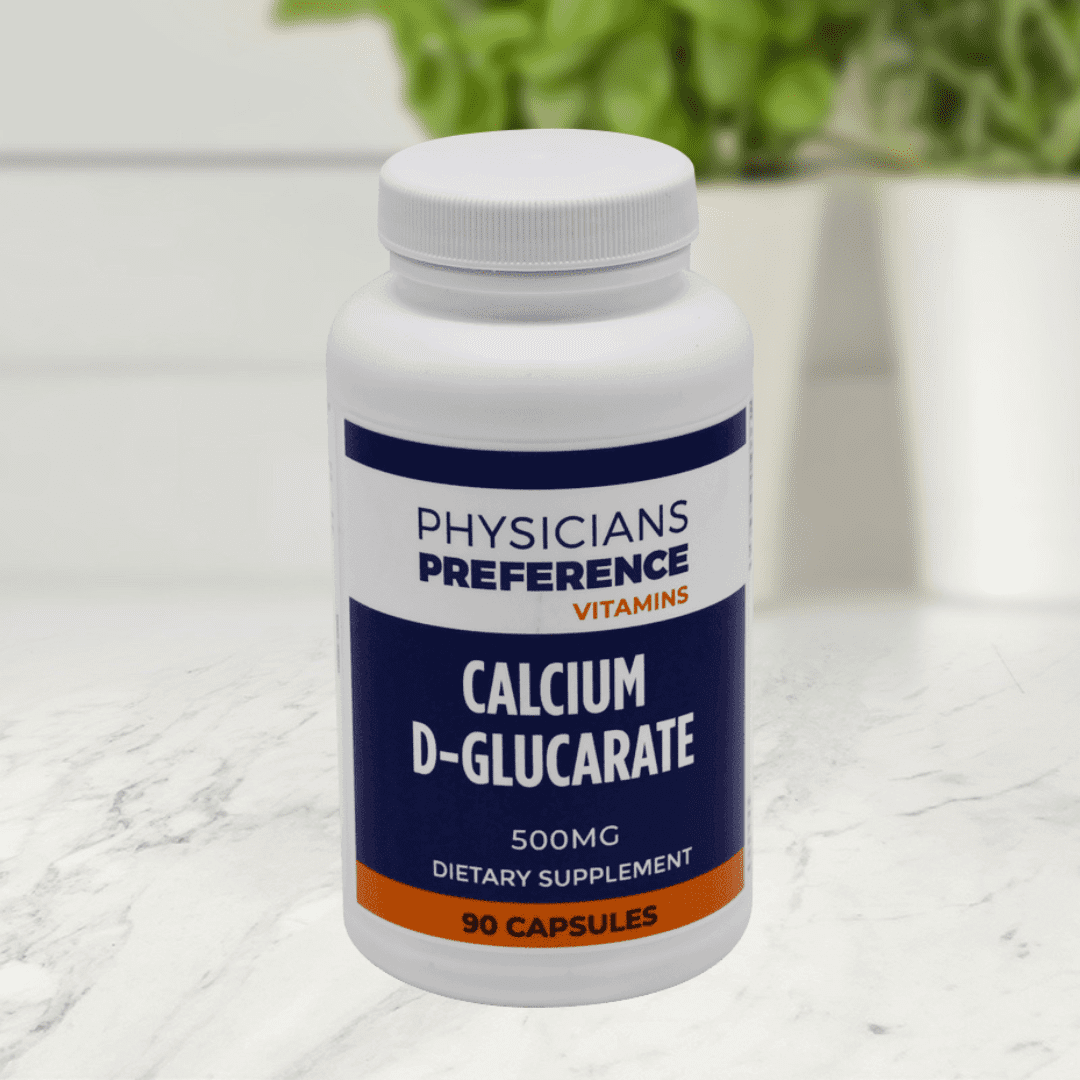 Calcium D-Glucarate 500 mg 60 Capsules - Front