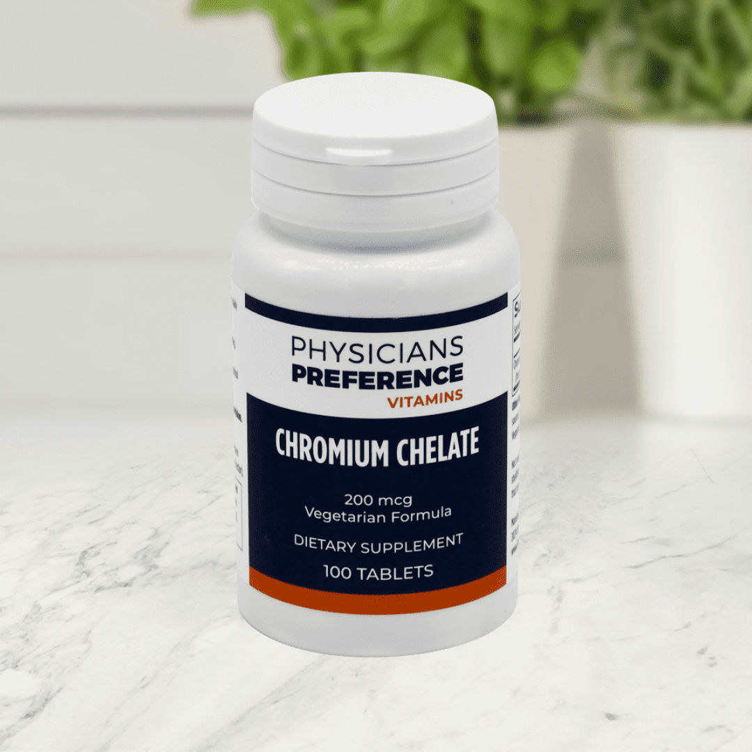 Chromium Chelate 200 mcg 100 Tablets - Front