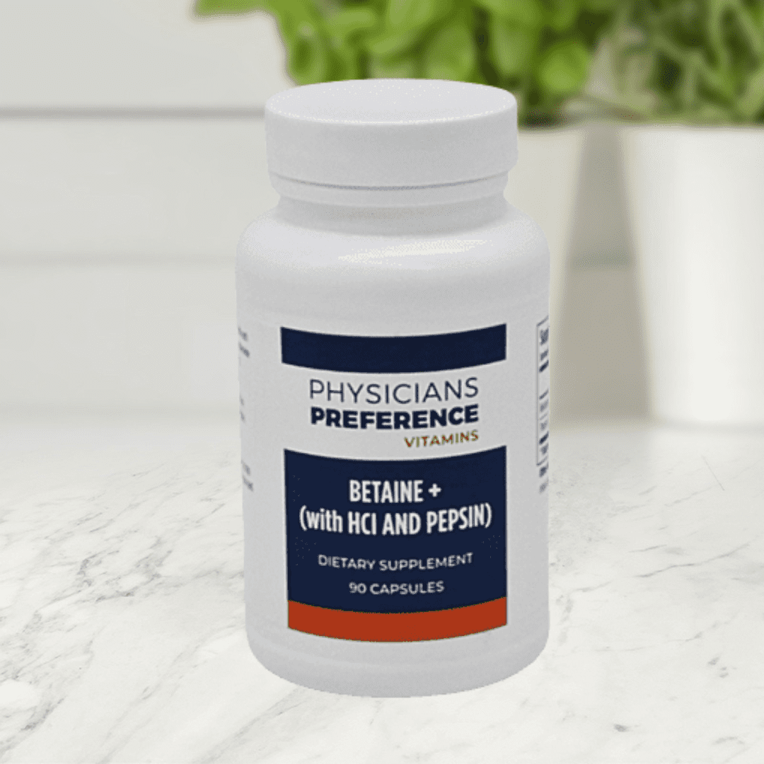 Betaine Plus 90 Capsules - Front