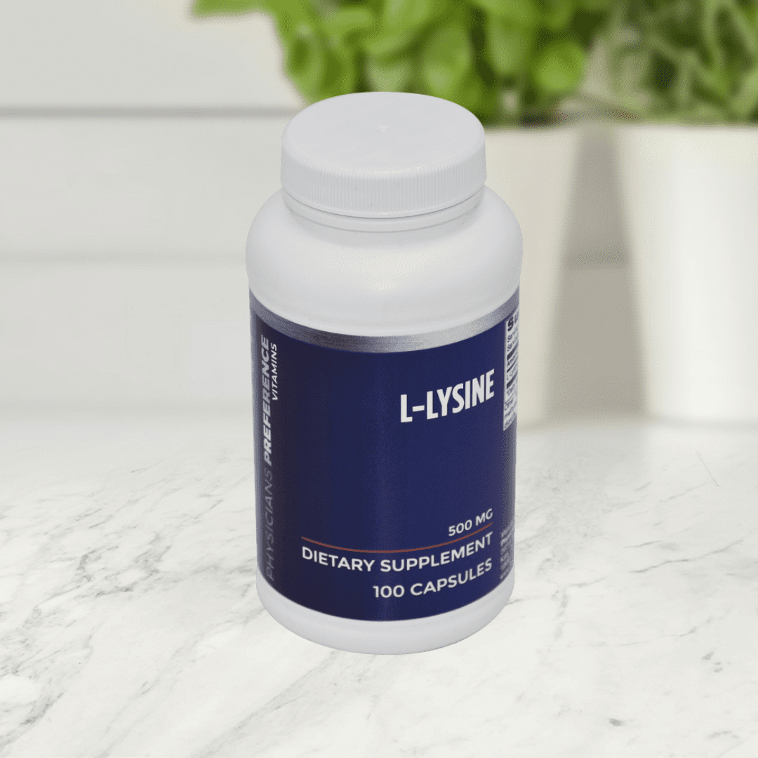 L-Lysine 500 mg 100 Capsules - Front