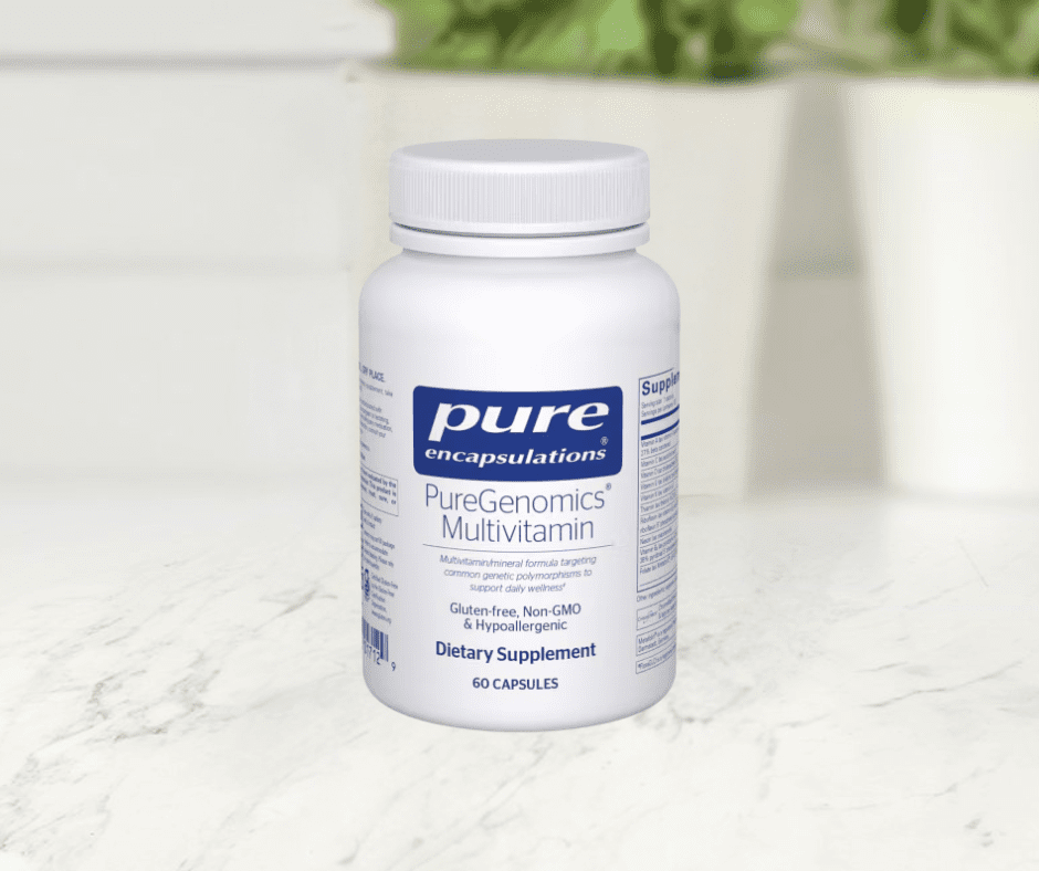 PureGenomics Multivitamin 60 Capsules - Front