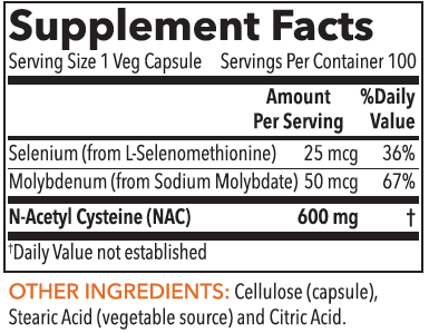 N-Acetyl Cysteine 600 mg 90 Capsules