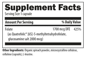 Active Folate 1000 mcg 120 Capsules