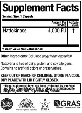 Nattokinase 4,000 FU 90 Capsules