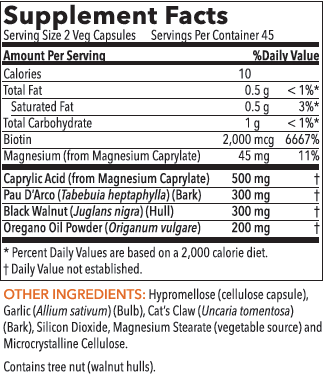 Yeast Free Support 90 Capsules