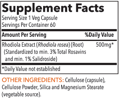 Rhodiola 500 mg 60 Capsules