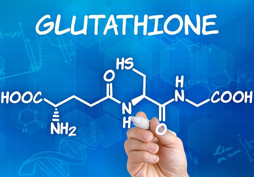 Glutathione word and chemical symbol